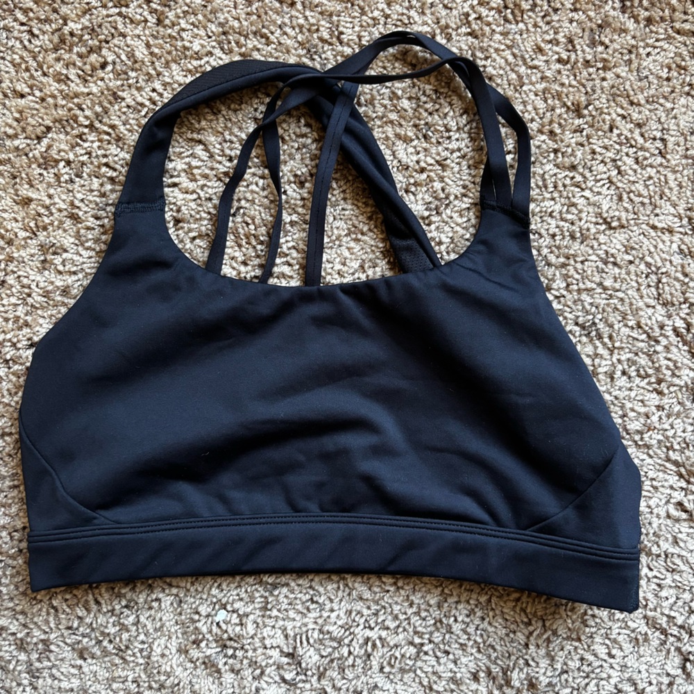 Athleta Black Mesh sports bra